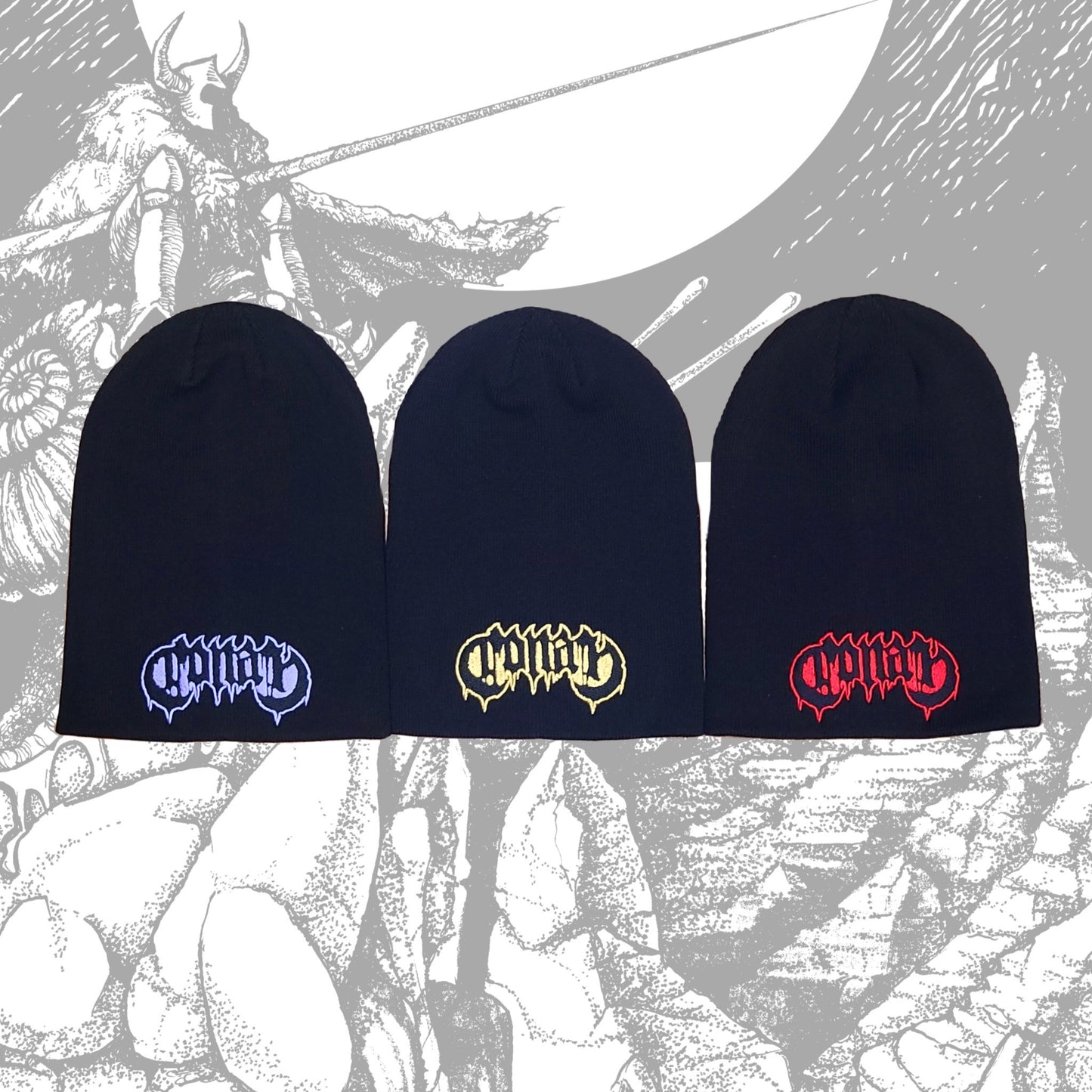 Conan Slouch Beanie w/ High Density Embroidery